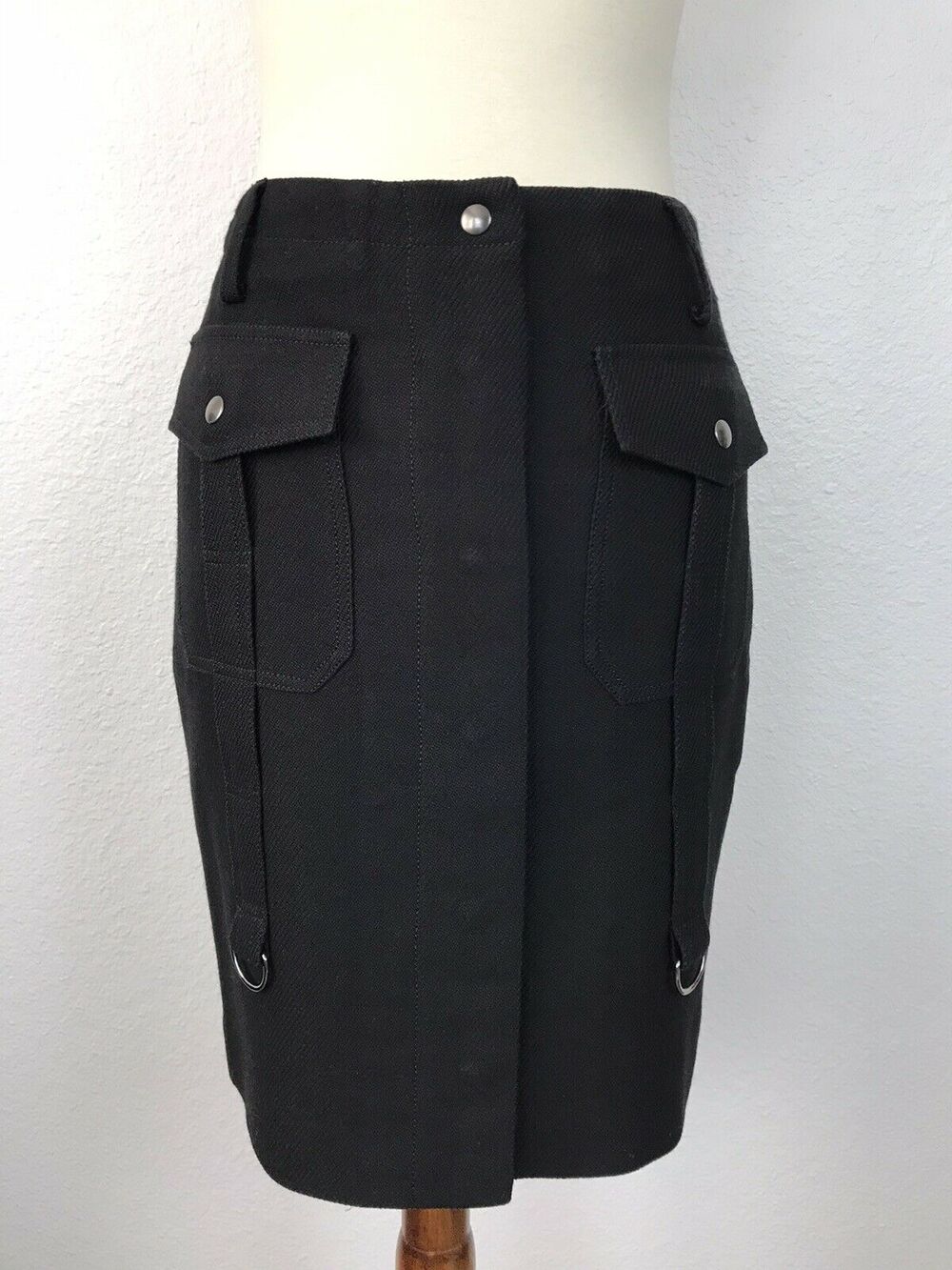 Ferre Jeans Wool Blend Pencil Skirt